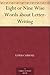 Eight or Nine Wise Words about Letter-Writing by Lewis Carroll