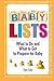 Baby Lists: What to Do and What to Get to Prepare for Baby