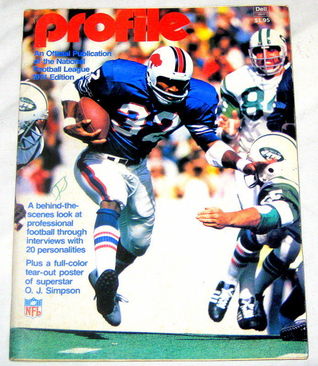 1974 NFL PROFILE ANNUAL-O.J. SIMPSON/BUFFALO BILLS COVER