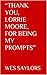 “Thank You, Lorrie Moore, For Being My Prompts”