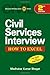 CIVIL SERVICES INTERVIEW