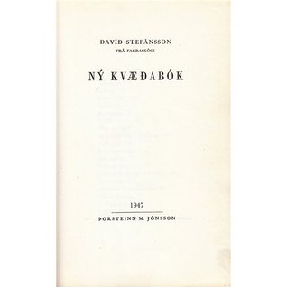Ný kvæðabók