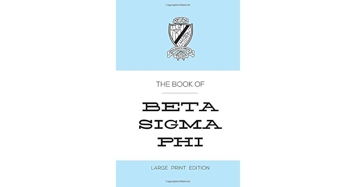Book of Beta Sigma Phi by Beta Sigma Phi