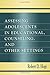 Assessing Adolescents in Educational, Counseling, and Other S... by Robert D. Hoge
