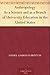 Anthropology As a Science and as a Branch of University Education in the United States