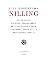 Nilling by Lisa Robertson