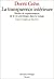 La Transparence intérieure : Modes de représentation de la vie psychique dans le roman
