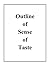 Outline of Sense of Taste, 4th edition