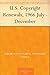 U.S. Copyright Renewals, 1966 July - December by Library of Congress Copyrig...