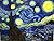 Counted Cross Stitch Patterns: Starry Night by Van Gogh (Great Artists Series)