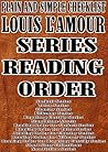 LOUIS L’AMOUR: SERIES READING ORDER: PLAIN AND SIMPLE CHECKLIST [Sackett Series, Talon Series, Chantry Series, Kilkenny Series, Hopalong Cassidy Series]