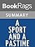 Summary & Study Guide A Sport and a Pastime by James Salter