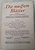 Die weißen Blätter: eine Monatsschrift, 4. Jahrg., Heft 1, Jan. 1917