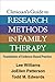Clinician's Guide to Research Methods in Family Therapy by Lee   Williams