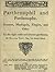 Parthenophil and Parthenophe - Sonnets, Madrigals, Elegies, and Odes