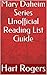 Mary Daheim Series Unofficial Reading List Guide (Hart Roger's Reading List Guides Book 36)