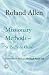 Missionary Methods by Roland Allen Missionary Methods by Roland Allen
