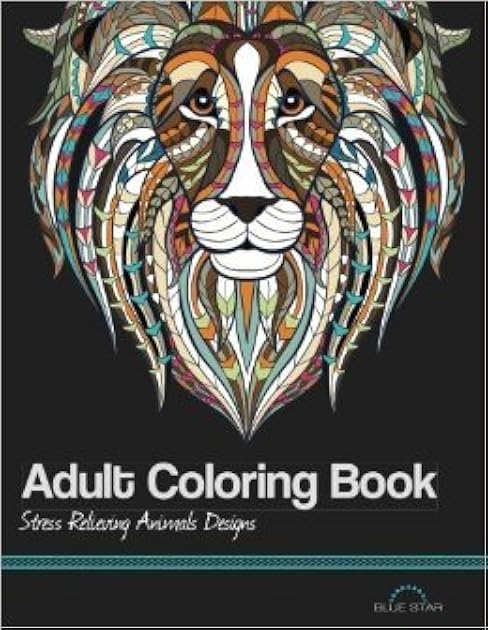 Adult Coloring Book: Stress Relieving Animal Designs