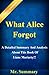 What Alice Forgot: A Detail...