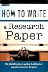 How to Write a Research Paper