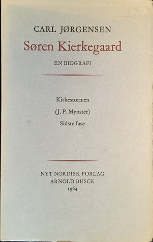 Søren Kierkegaard. En biografi med særligt henblik paa hans personlige etik. V. Kirkestormen (J. P. Mynster) - Sidste fase