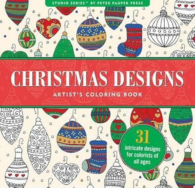 Christmas Designs Artist's Coloring Book