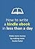 How to write a Kindle Ebook in Less Than a Day: Make more money by making more books faster (Passive Income Series 1)