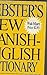 Webster's New Spanish-English Dictionary
