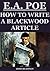 How to Write a Blackwood Article (Annotated)