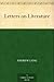 Letters on Literature by Andrew Lang