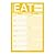 Knock Knock What to Eat Pad Meal Planning Pad, 6 x 9-inches by Knock Knock