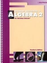 Algebra 2 Student Activities Teacher's Edition 2nd Edition