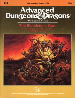 The Bloodstone Wars [Advanced Dungeons & Dragons Official Adventure Game] [For Character Levels 17-20]