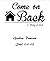 Come on Back: Joel 1:1-12