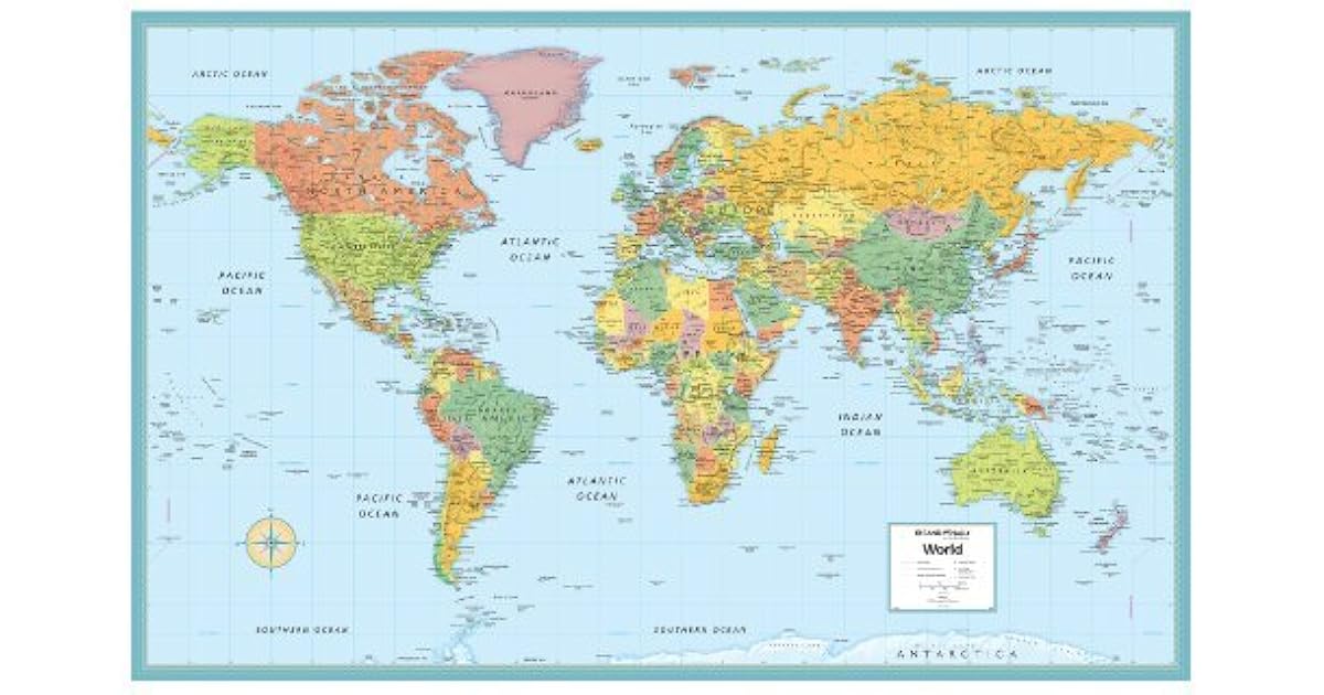 Rand McNally World Wall Map, M Series by NOT A BOOK