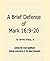A Brief Defense of Mark 16:...