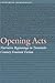 Opening Acts: Narrative Beginnings in Twentieth-Century Feminist Fiction (Frontiers of Narrative)