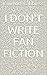 I Don't Write Fan Fiction