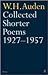 Collected Shorter Poems, 1927-1957