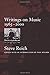 Writings on Music, 1965-2000