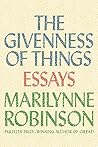 Book cover for The Givenness of Things: Essays