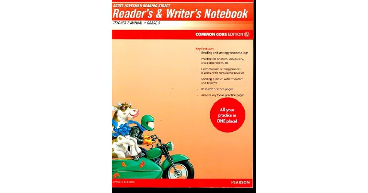 Reader's and Writer's Notebook, Teacher's Manual, Grade 5 by Reading Street