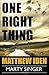 One Right Thing (A Marty Singer Mystery Book 3)