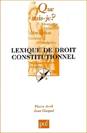 Lexique de droit constitutionnel