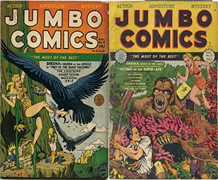 Jumbo Comics. Issues 21 and 22. Features Sheena queen of the jungle, Prey of the giant vultures, Victims of the super ape and more. Golden Age Digital Comics Action and Adventure. (Kindle Edition)