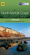 AA Walker's Map North Norfolk Coast