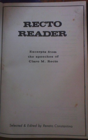 Recto Reader (Hardcover)