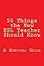 50 Things the New ESL Teacher Should Know by Paul Cleaver