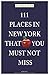 111 Places in New York That...