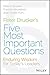 Peter Drucker's Five Most Important Questions: Enduring Wisdom for Today's Leaders (Frances Hesselbein Leadership Forum)